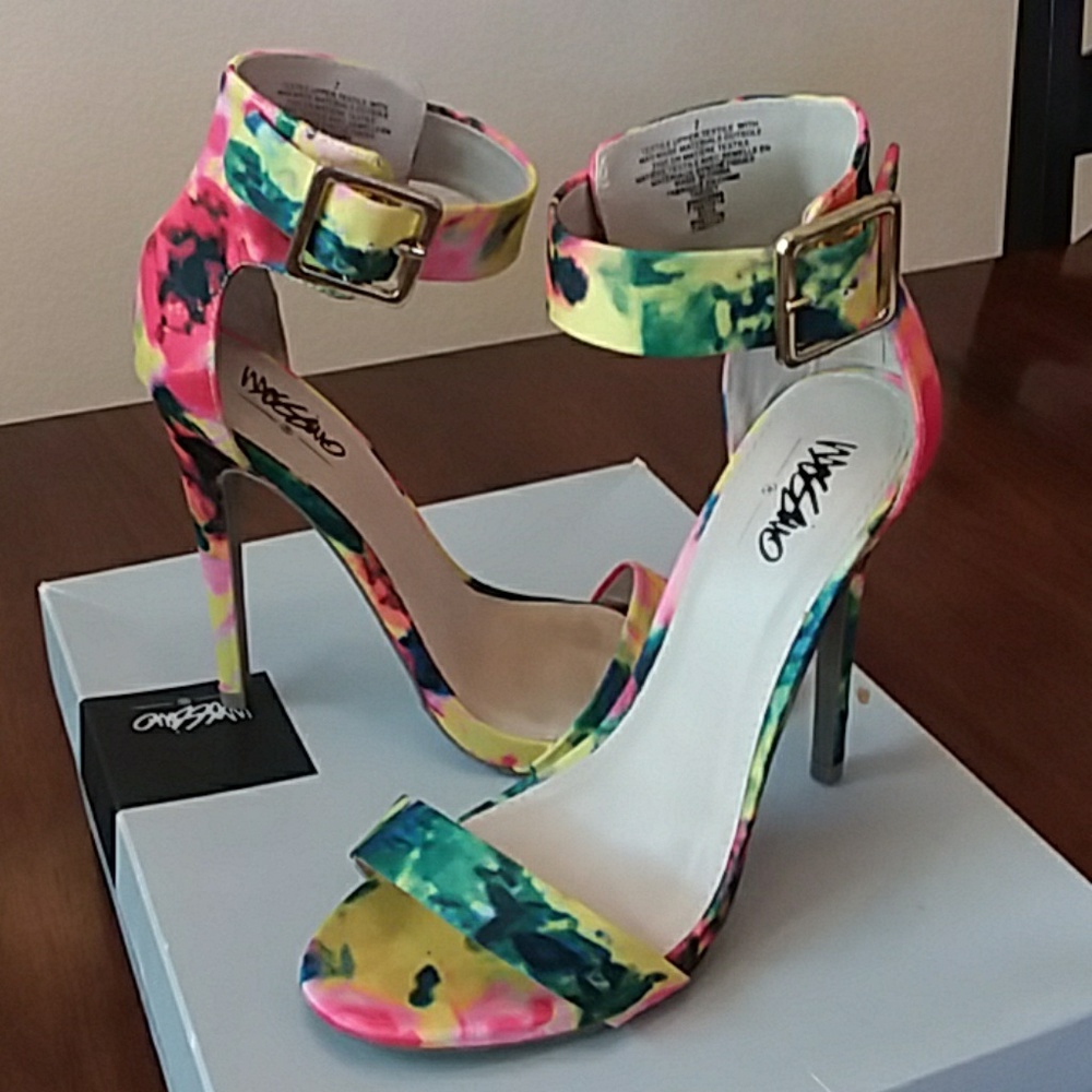 Multi colored heels